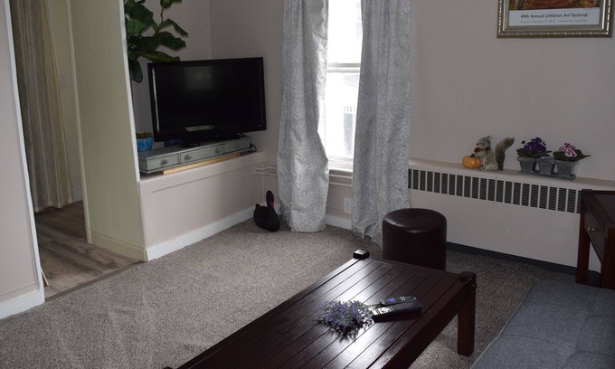 Littleton Apartment | Walk to town location, in one of the Top 10 Small Best towns in America!