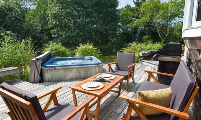 North Eastham House | Walk to Water Hot Tub & Game Room!