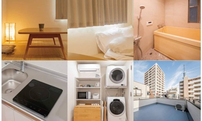 Sumida House | Walking distance to Sensoji Temple and Skytree｜Modern Japanese style house｜Family/Group