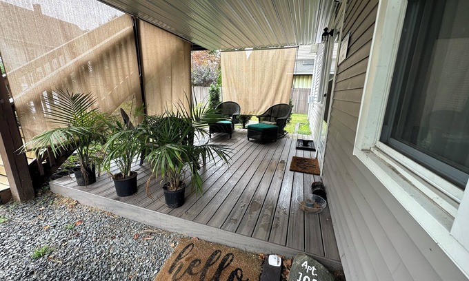 White Mills Apartment | Wallenpaupack Suite at Hawley Riverside Haven 1/2 block from downtown Main Ave!