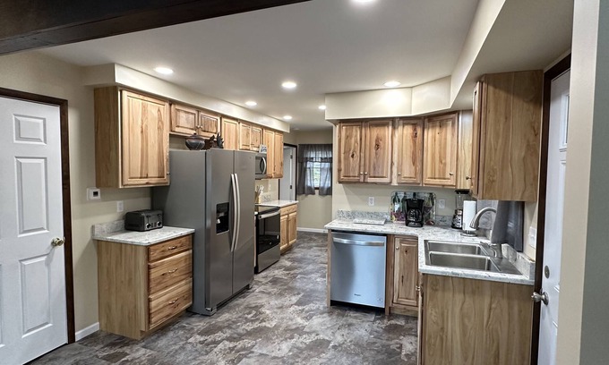DuBois Ski Chalet | Watch beautiful Bimini Lake sunrises from our newly remodeled lakefront chalet.