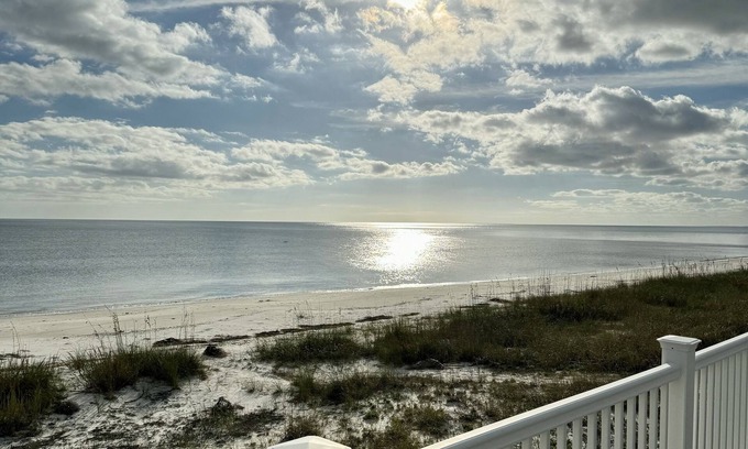 Alligator Point House | Watch dolphins frolic or an amazing sunset from your private deck on the Gulf!