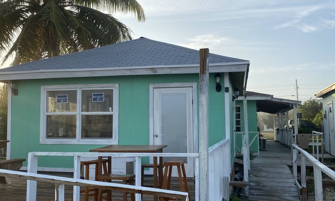 Behring Point Cabin | Water front property with dining room,deck overlooking the water for relaxing .