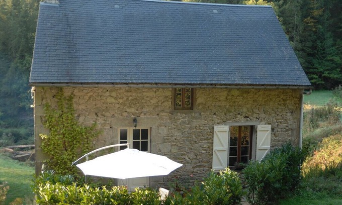Meymac Cottage | Water Mill set in a private valley with outdoor communal pool.