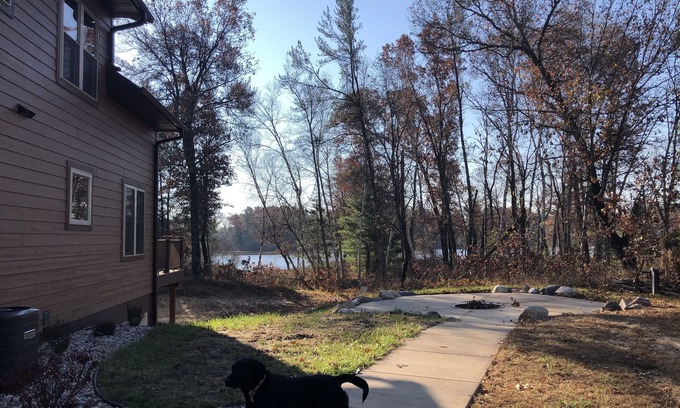 New Lisbon House | Water view 3 acres, near Dells, Cranberry Fest, firepit, private trails