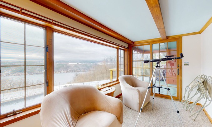Hammondsport House | Water view home with a wood stove, grill, firepit, & washer/dryer - dogs ok