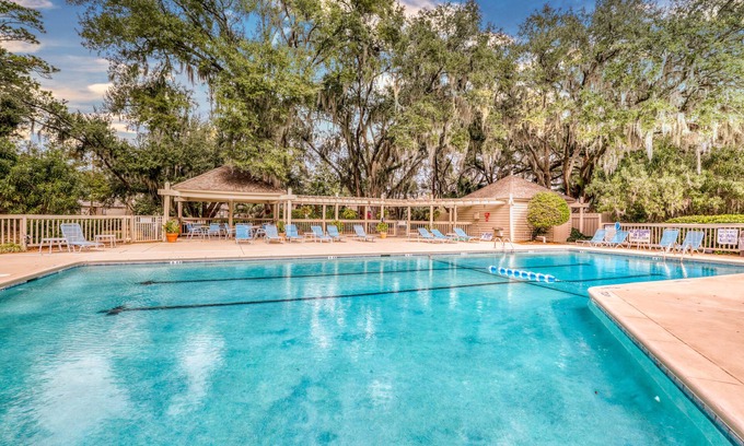 Sea Pines Condo | Water view oasis near beaches, shopping, golf, and more