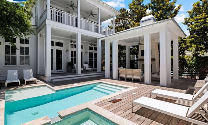 Beach District House | WaterColor Luxury on 30A! 63 Western Lake, Park District, Pool, 7 Bdrms, Slps 16+