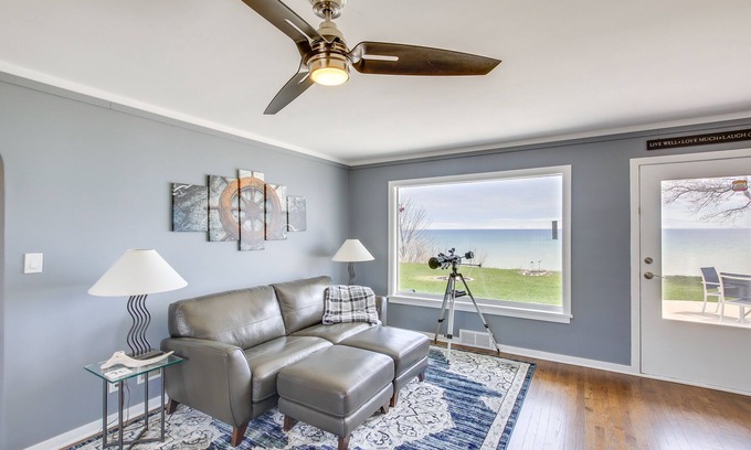 Algoma House | Waterfront Algoma Vacation Rental on Lake Michigan