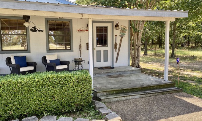 Yantis House | Waterfront Cabin on Lake Fork with 2 Boathouses and available boat ramp.
