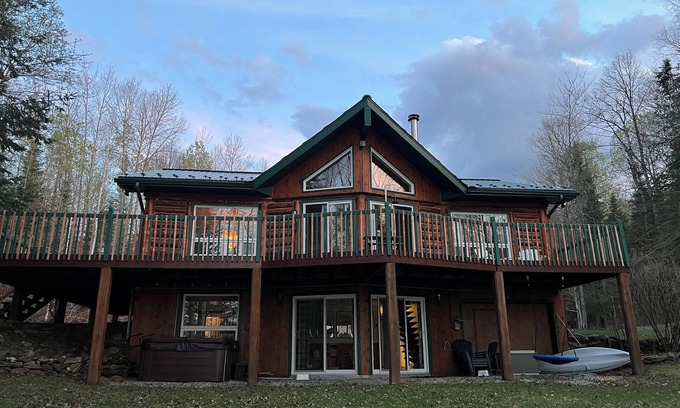 Duhamel Ski Chalet | Waterfront Chalet Oasis perfect for a quiet summer or winter getaway