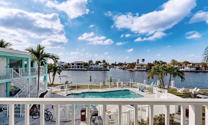 Pompano Beach Condo | Waterfront condo near beach w/Intracoastal Waterway view, shared pool