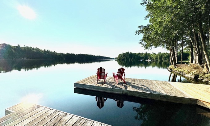 Seguin Cottage | Waterfront Cottage, Stunning Lake Joseph Setting with Private Dock
