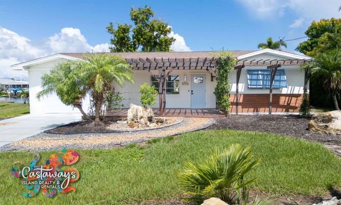Saint James City House | Waterfront getaway direct Gulf access, open living area two bed and two baths