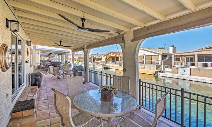 Parker Strip House | Waterfront Home in Parker with Mtn Views and Dock!