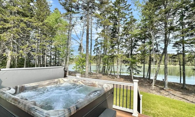 Steuben House | Waterfront Home on Private Island with HOT TUB