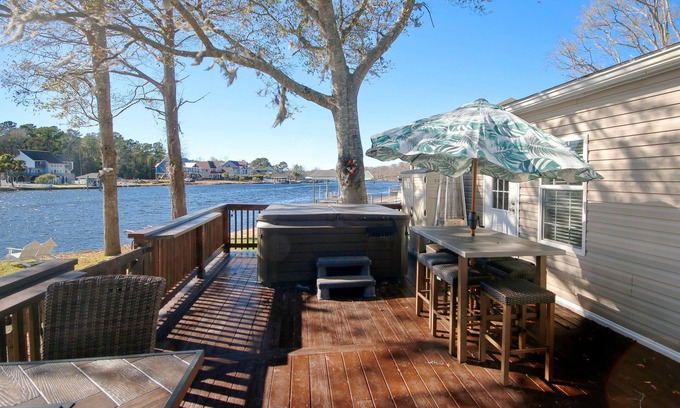 Myrtle Beach House | Waterfront home on ICW with dock, hot tub, kayaks & great view