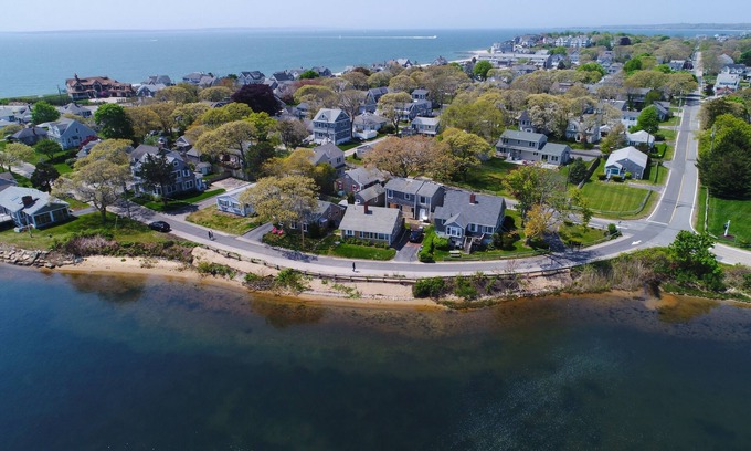Falmouth Heights House | Waterfront home with lake views - walk to Falmouth Heights Beach