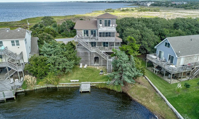 Brigands' Bay House | Waterfront House w/Private Hot Tub, Washer/Dryer, Shared Pool, Central AC, WiFi