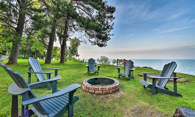 Forestville Cottage | Waterfront Lake Huron Getaway: Private Beach!