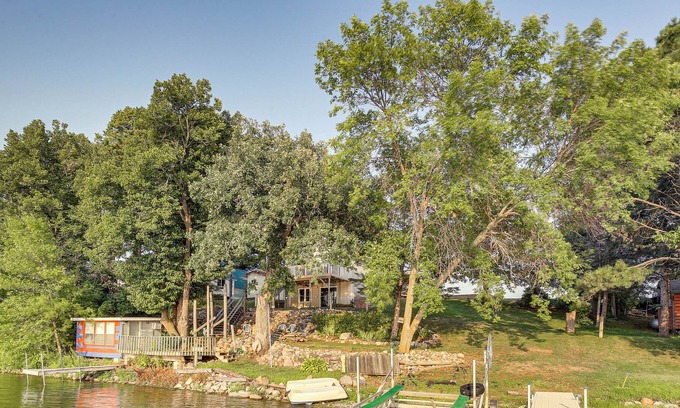 Madison Lake Cabin | Waterfront Madison Lake Retreat w/ Boat Dock!