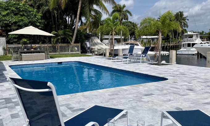 Lighthouse Point House | Waterfront Oasis with Pool: Experience Serenity by the Water!