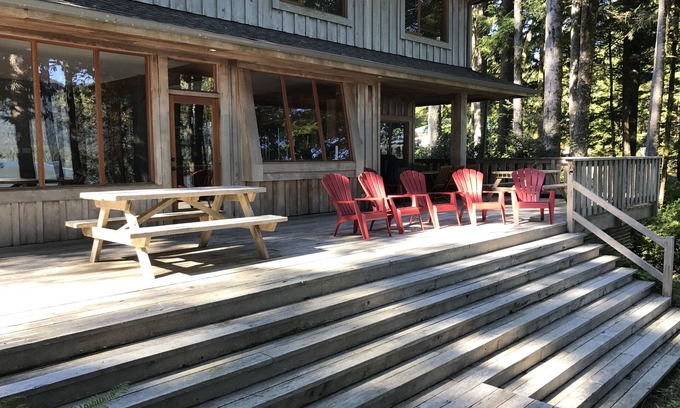 Tofino House | Waterfront Paradise! 1-Acre Luxury Custom Home with Stunning Views of Meares Is.