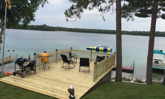 Canada Creek Ranch House | WATERFRONT PARADISE ON AMAZING CLEAR LAKE (NORTHERN MICHIGAN)