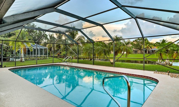 Port Saint Lucie House | Waterfront Port St Lucie Home w/Lanai & Pool