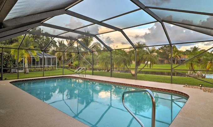 Port Saint Lucie House | Waterfront Port St Lucie Home with Lanai and Pool