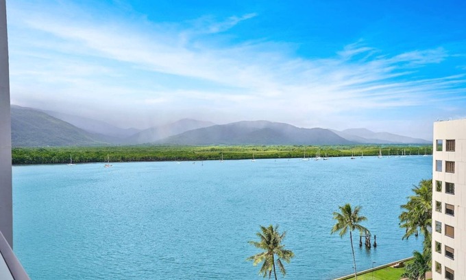 Cairns Central Business District Apartment | Waterfront Retreat at Harbour Lights – Stylish Apartment with Stunning Ocean Views!