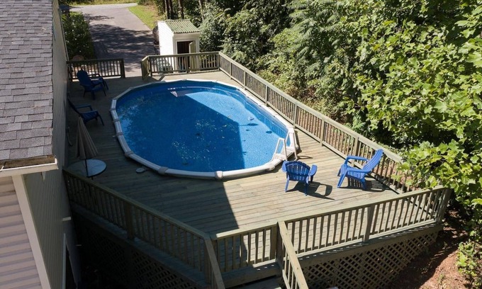 Shenandoah House | Waterfront Retreat Pool Firepit Theater Billiards Gazebo by River and Fire Pit Theater Room