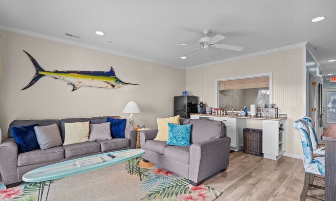Southport Condo | Waterfront Retreat walkable to the best shops, restaurants, & charm of Southport