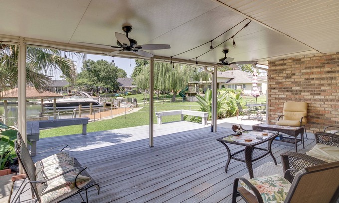 Slidell House | Waterfront Slidell Home w/ Deck & Private Dock!