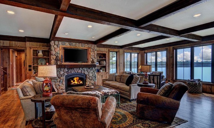 Star Lake House | Waterfront Star Lake Cabin, Boat Dock On-Site