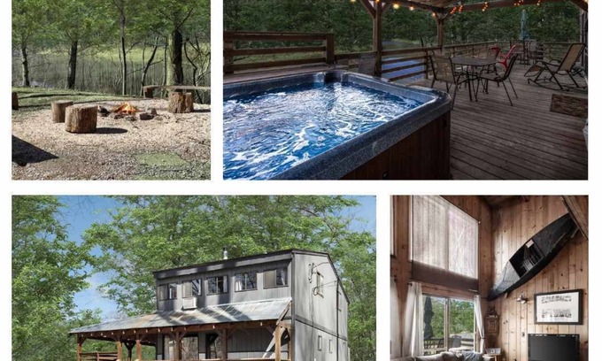 Great Cacapon Cabin | Waterfront w/Hot Tub, Fire Pit, Deck & Water Toys!