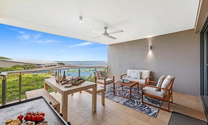 Darwin City Centre Apartment | 'Waterfront Wonder' Expansive Indoor-Outdoor Haven