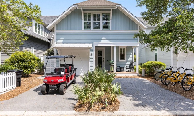 WaterSound West Beach House | Watersound West - Golf Cart - 4 Bikes - Pet Friendly