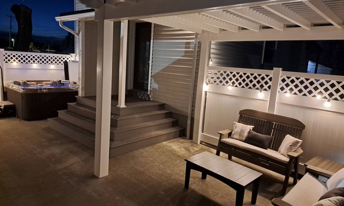 Columbiana House | Wayside Getaway with cozy patio & private hot tub!