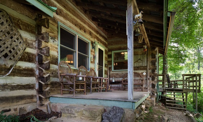 Greeneville Cabin | WE ARE OPEN! Authentic log cabin on Paint Creek, 0.5 mi to Appalachian Trail