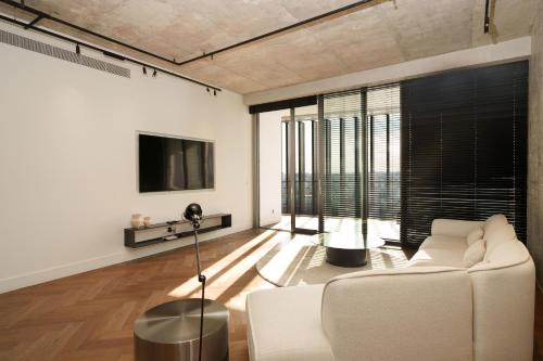 City Centre Apartment | WealthyStays 2BR Flat, Gym, 11th Floor, Nicosia City Center