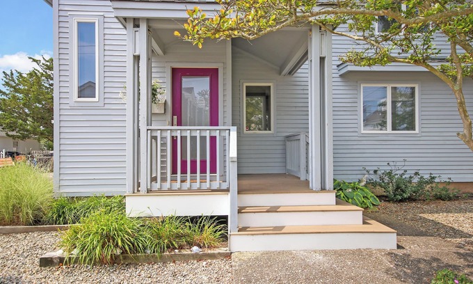 Stone Harbor House | Welcome to a stunning two-story, four-bedroom townhouse just two blocks from the beach