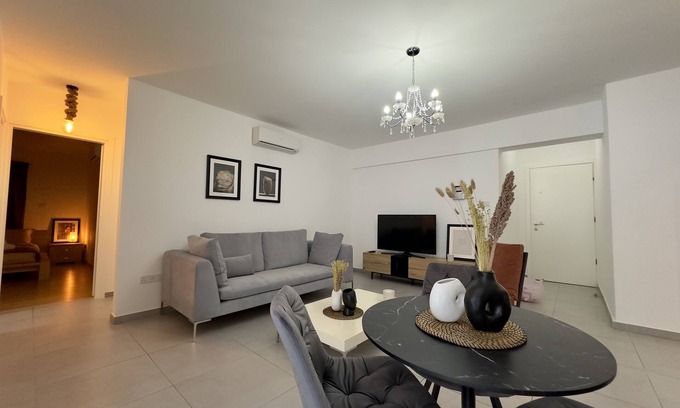 Aglantzia Apartment | Welcome to Our Luxurious 1-Bedroom Private Residence with a Special Patio