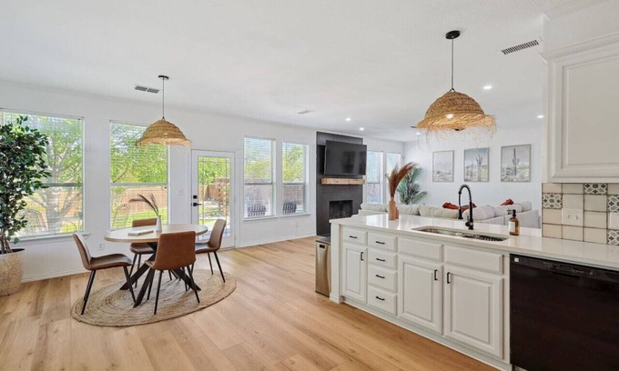 Sachse House | Wellness Oasis 5BR W Pool + Huge Yard + Fire Pit