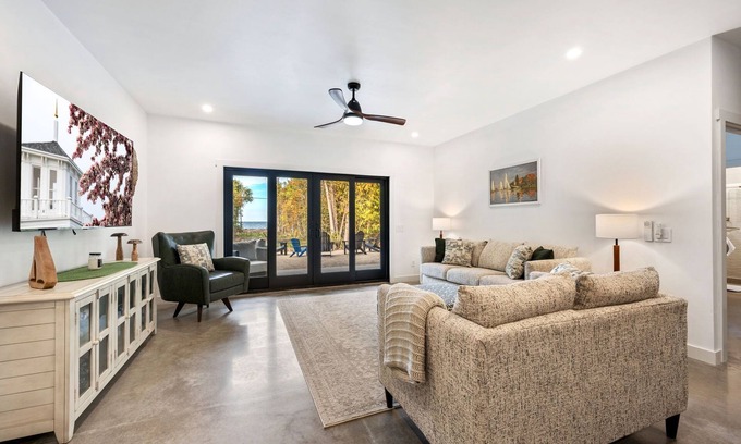 Sturgeon Bay House | Wheelchair Accessible Retreat with Private Shoreline, Bay Views, and Modern Amenities in Egg Harbor