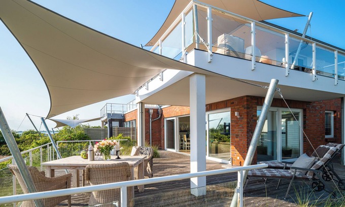Olpenitz Apartment | Wheelchair-accessible Baltic Sea apartment "Hafenkino" with large terrace by the water