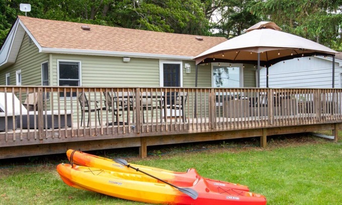Whitewater House | Whitewater Lake Living - Large Deck - In The Heart of the Kettle Moraine