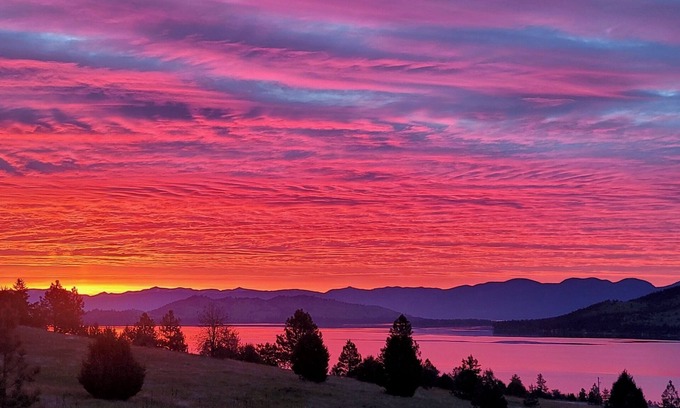 Big Arm House | Wild Horse Sunrise at Flathead Lake