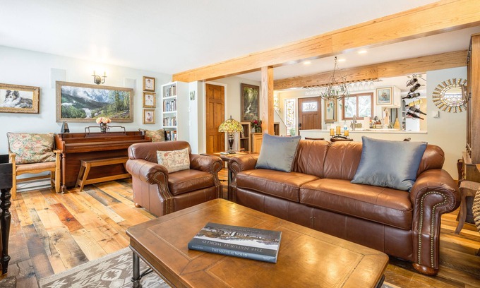 Jackson Hole House | Wilderness retreat near Grand Teton with sprawling deck, children's items & W/D