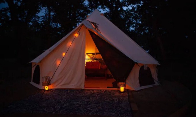 Battle Lake RV Rental | Willow Tent at The Grove Glamping